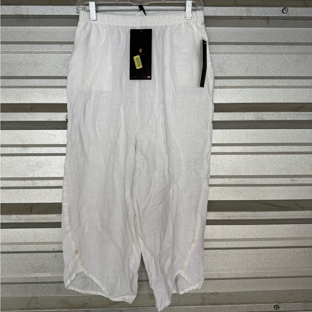 Connie Crisp White Ankle Pants